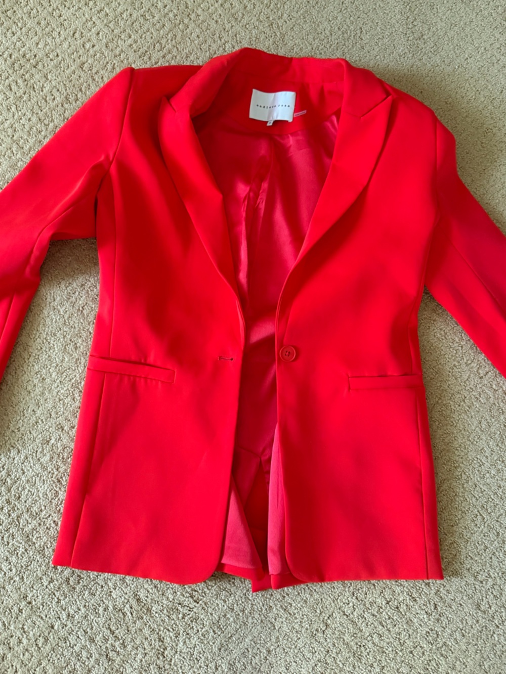 Endless Rose Bright Red Women's Blazer